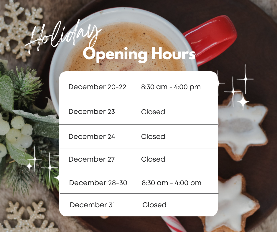 holiday opening hours